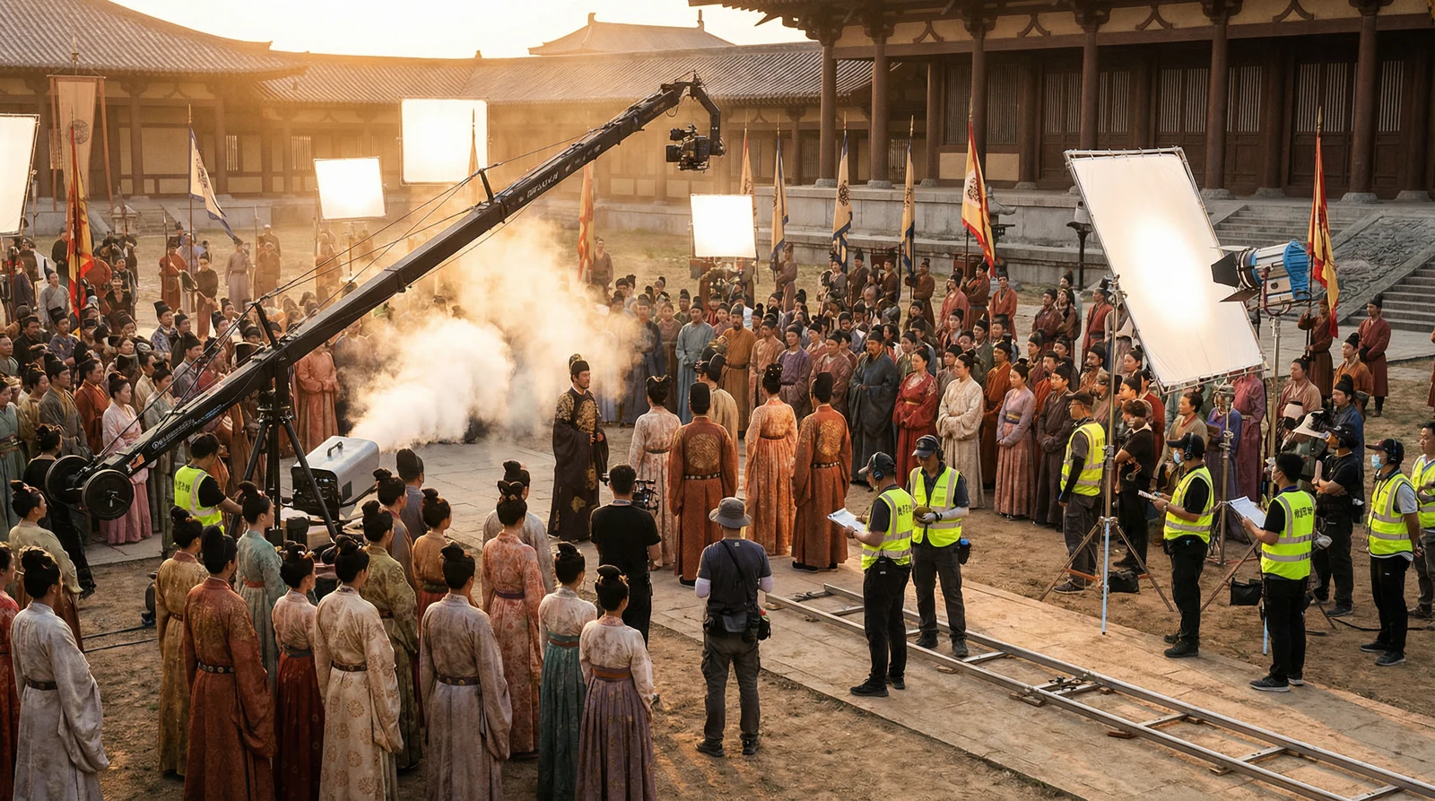 国产自拍古装大片拍摄现场幕后花絮