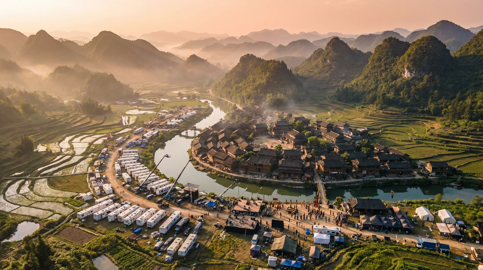 国产自拍海角社区栏目航拍外景拍摄基地全景